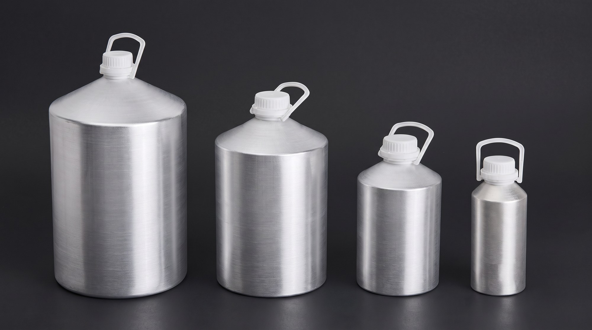 Botellas de aluminio Tekner Plus 45 de boca ancha, capacidades de 2.5 a 25 kg